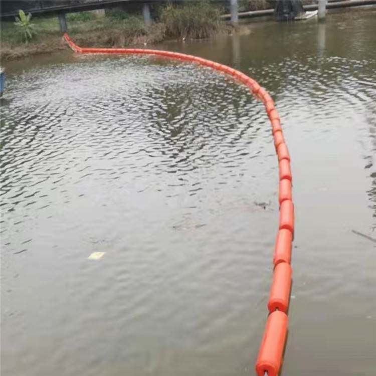 河道水库急水流拦截漂浮物浮体 河塘拦截水浮莲浮筒