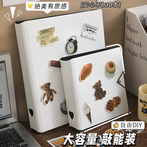 寸照片相册本容量家庭 四九宫格卡册内页卡片小卡收纳集