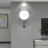 现代极简挂钟客厅时钟挂墙0艺术电视背景墙装 饰钟表