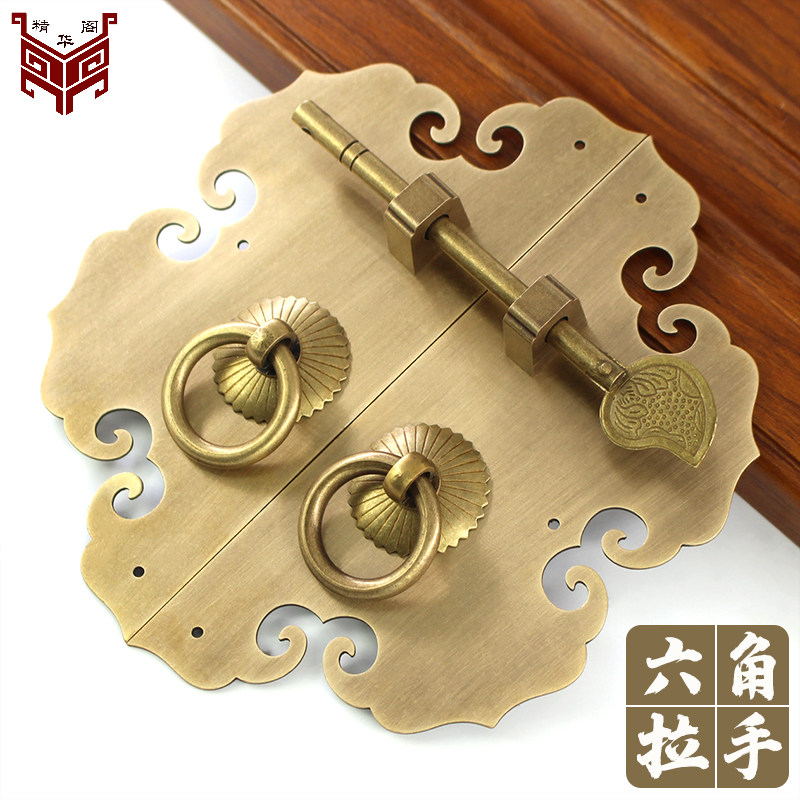 拉手中式明清家具柜门衣柜书柜全复古柜圆形门