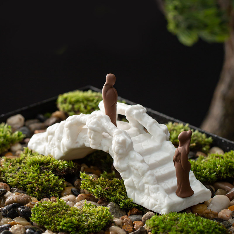 陶瓷创意微景观造景仿真小桥石拱桥梁古桥假山盆景装饰品鱼缸,家居饰品,装饰摆件,淘宝优惠券,粉丝福利购,淘宝优惠卷