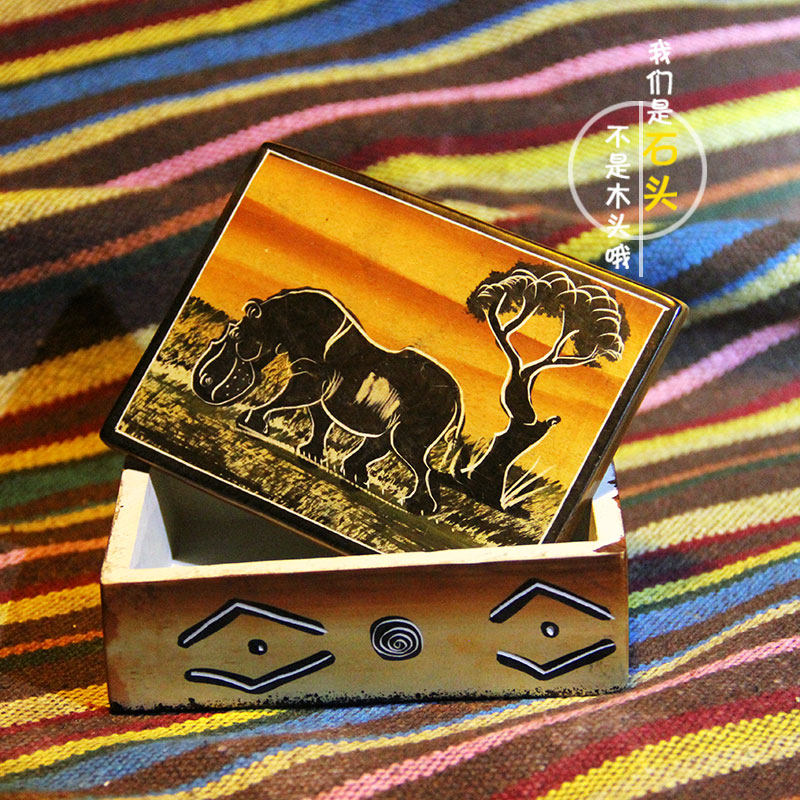 非洲皂石手工艺品装饰品室名片盒桌面收纳个性创意纯手工,家居饰品,装饰摆件,淘宝优惠券,粉丝福利购,淘宝优惠卷