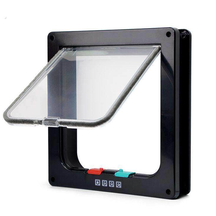 双向自由进出宠物门猫门洞狗门洞猫咪小狗出入门安装木门玻璃门洞