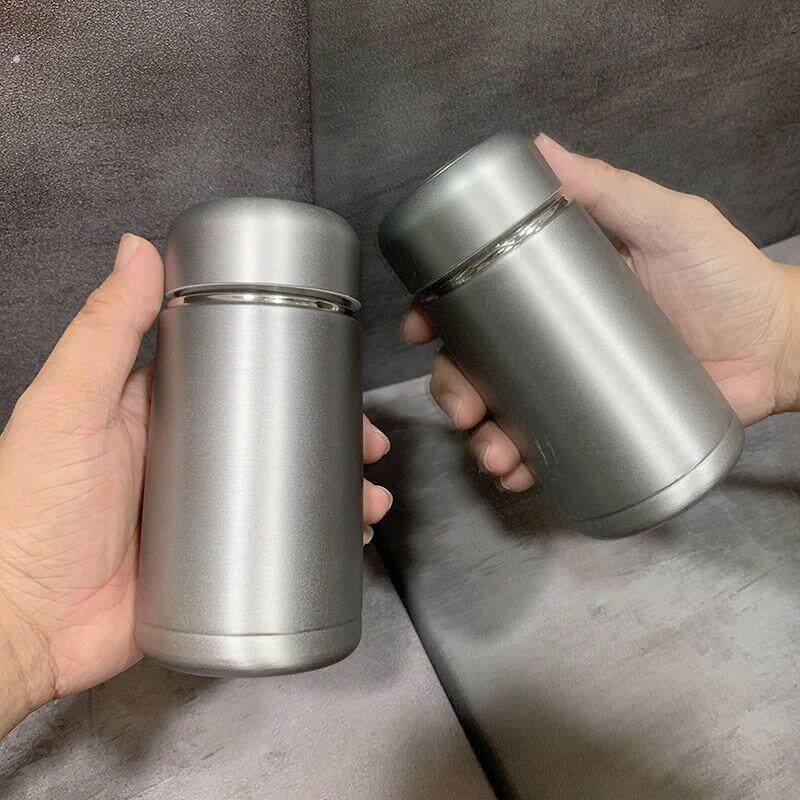 小型保温杯磨砂小巧保温杯带茶隔304不锈钢小号茶杯简约随行杯