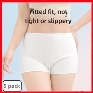 一次性安全裤10条平角女士内裤旅行学生出差不卷边防走光无菌免洗