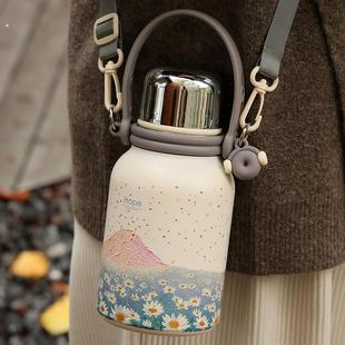 保温水壶大容量保温杯女生高颜值精致高级感泡茶不锈钢学生水杯子