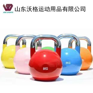 竞技壶玲男女健身烤漆壶玲健身房全钢竞赛壶玲手提壶哑铃厂家