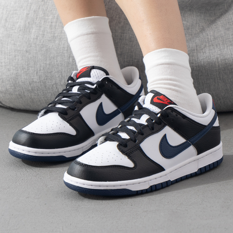 耐克（NIKE）低帮板鞋女鞋 新款Dunk Low运动鞋黑白熊猫青少年耐