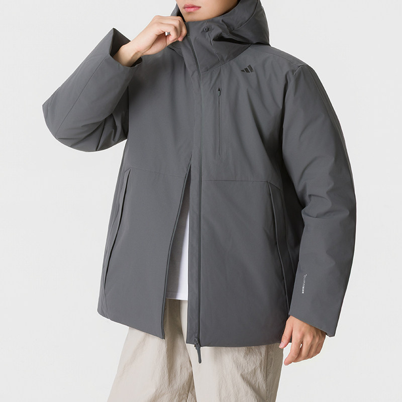 耶运动阿迪达斯adidas男装运动服2026冬季80绒子含量羽绒服保暖