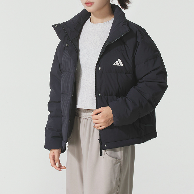 阿迪达斯 （adidas）羽绒服女装 2025新款秋冬保暖立领羽绒外套时