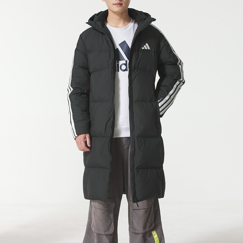 阿迪达斯 （adidas）长款羽绒服男女 26春季新款户外情侣运动服时