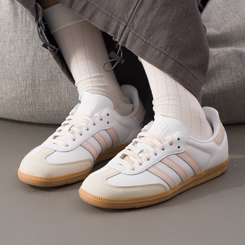 阿迪达斯三叶草复古时尚德训鞋女鞋2025新款经典低帮运动休闲鞋