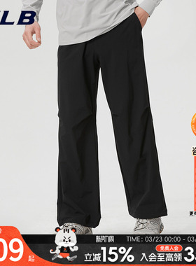 MLB官方正品男裤女裤2026春季新款休闲运动梭织直筒长裤3AWPB0263
