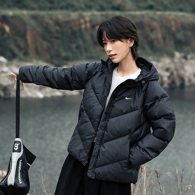 耐克羽绒服女装加厚保暖运动外套