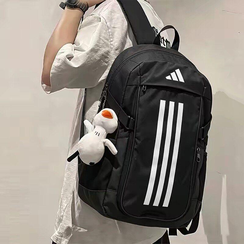 耶运动阿迪达斯通勤男包2026新款正品双肩包黑色女包初中生背包