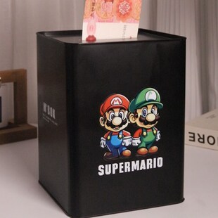 马里奥创意陶瓷存钱罐储畜罐2024新款只进不出男孩女孩储钱零钱罐