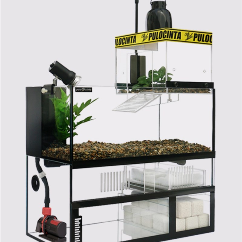 葆易马赫桌专业龟缸保温晒台背滤设计深水浅水乌龟缸别墅全套养龟