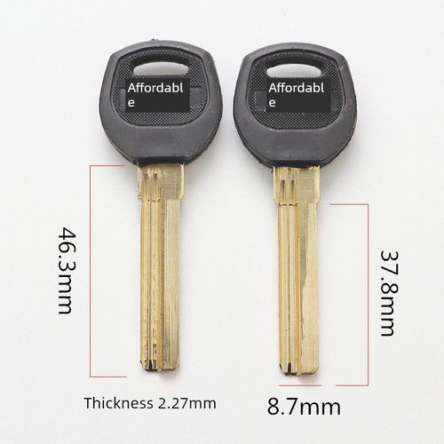 【35】10个装 适用 铜色长百利 防盗门钥匙胚 直销各种锁匙胚子