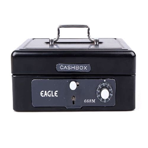 Yiergao 668Lms大型金属挎包金库更改组织者印章盒财务密码现金盒