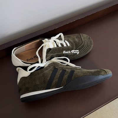 ZP新款2025头层牛皮复古风做旧系带平底女鞋浅口单鞋经典款rura鞋