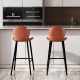 意式 极简吧台椅家用高脚凳前台0c高凳子岛台餐边椅子