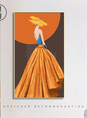 墨河刘 y数字油彩画人物装饰填色手工手绘画画填涂色客厅