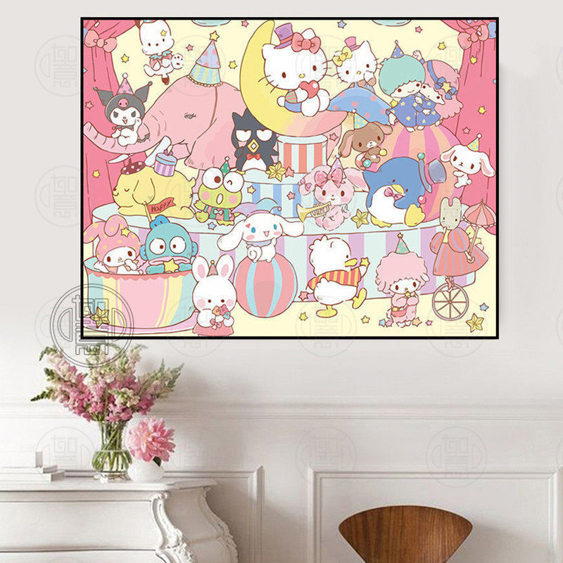 全家福钻石画满钻点钻十字绣儿童房手工贴钻石绣,居家布艺,钻石绣,淘宝优惠券,粉丝福利购,淘宝优惠卷