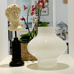 加安加丽手工作中古琉璃花瓶复古鲜花器皿侘寂艺术花器