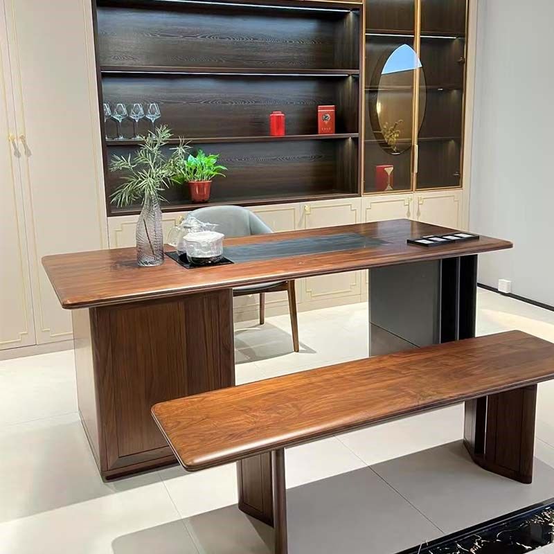 新中式乌金木茶桌椅组合现代简约泡茶台室茶室功夫泡茶桌,住宅家具,家用茶台/茶桌,淘宝优惠券,粉丝福利购,淘宝优惠卷