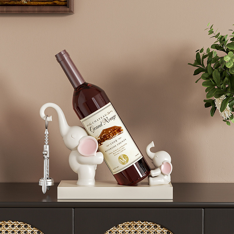 大象红酒架现代高葡萄酒托家居摆设酒柜装饰品
