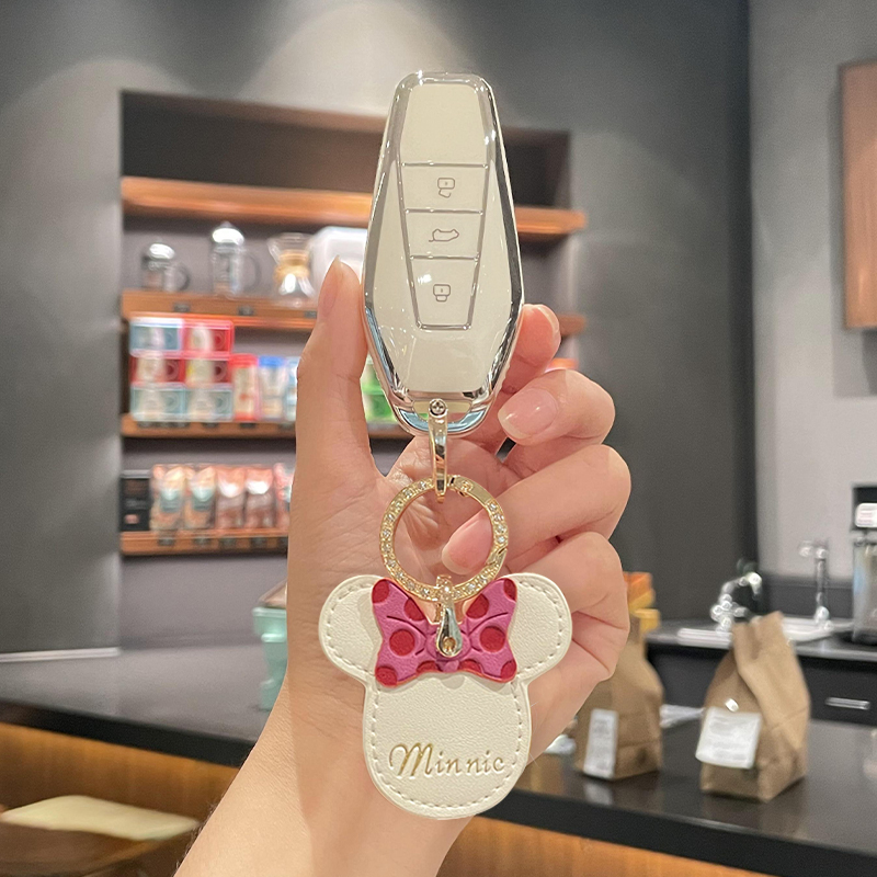 2024款奇瑞icar03钥匙套24款icar汽车用品gt女v23专用壳包扣男女