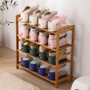 托 子整理架简易门口收纳神器分层隔板省空间可调节鞋 双层鞋 架鞋