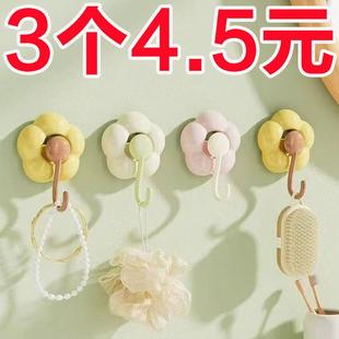 吸盘挂钩免打孔强力承重真空无痕家用厨房卫生间门后墙上粘钩浴室