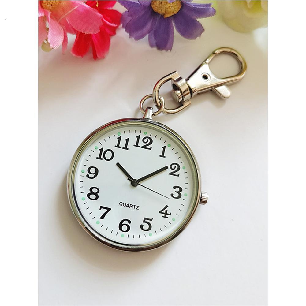 清大数字夜光护士表钥匙扣挂表考试学生入学公务员怀表老年表