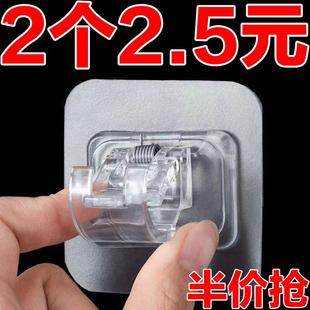 杆强力卡扣夹固定器横杆门帘支架伸缩免打孔帘杆挂钩式 窗帘杆收纳