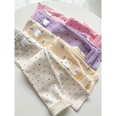 秋冬新款女童秋裤单条纯棉女孩打底加厚儿童衬裤修身保暖男童睡裤