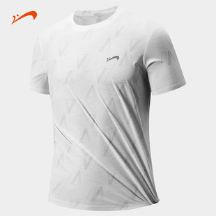 贵人鸟冰丝凉感短袖夏季轻薄透气速干百搭短袖T恤GB71A004T944DIX