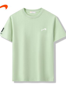 贵人鸟短袖男女夏季运动常规透气T恤运动简约情侣男士GRN8153S