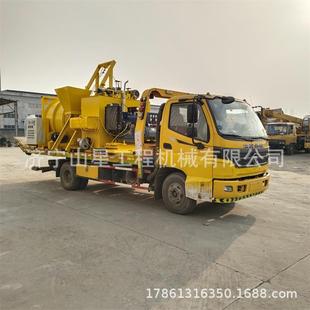 自动上料沥青搅拌车自发电沥青搅拌罐车病害沥青路面修补机