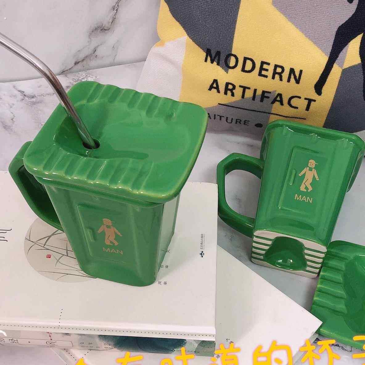 恶搞水杯蹲厕杯子陶瓷送生日礼物搞怪恶搞网红马克杯创意搞笑杯子