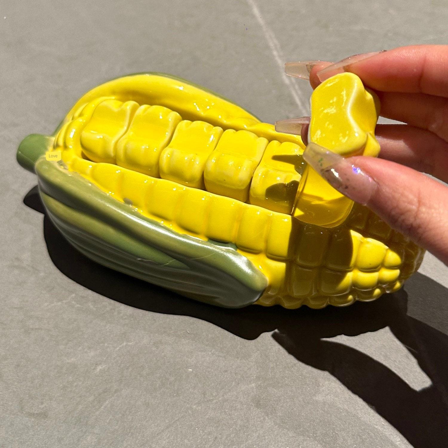 老板娘自留款漂亮可爱玉米筷子架陶瓷筷子架家居摆件