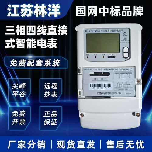 林洋三相四线4G高精度电能表380V