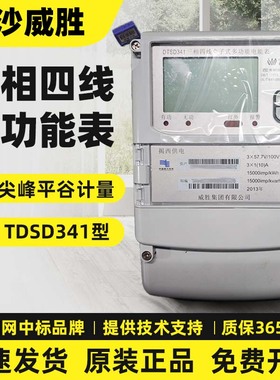 威胜DTSD341三相四线多功能表南网供电标准高压高计峰谷57.5/100V