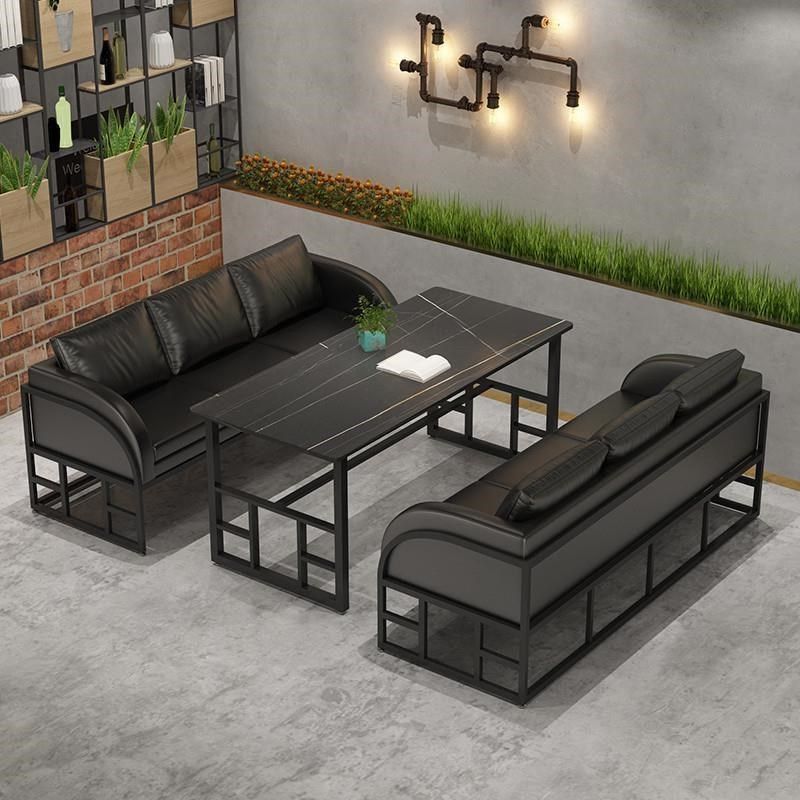 卡座沙发网红酒吧清吧桌椅组合休闲餐吧咖啡厅商务工业风铁艺桌椅,住宅家具,岩板餐桌,淘宝优惠券,粉丝福利购,淘宝优惠卷