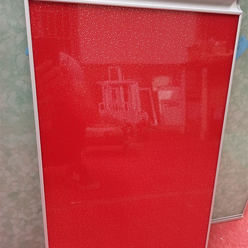 橱柜门定做钢化玻璃厨房晶钢门绿色橱柜门定制门透明玻璃现代简约