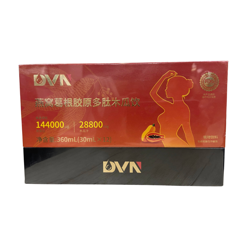 DVNDVN燕窝葛根胶原多肽木瓜饮360ml