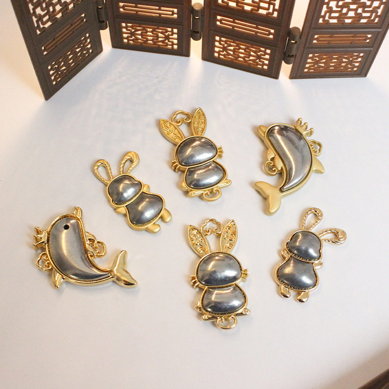 纤纤宋锦新款金属海豚兔兔吊坠底托diy材料配件手工饰品服饰配件,饰品/流行首饰/时尚饰品新,其他DIY饰品配件,淘宝优惠券,粉丝福利购,淘宝优惠卷