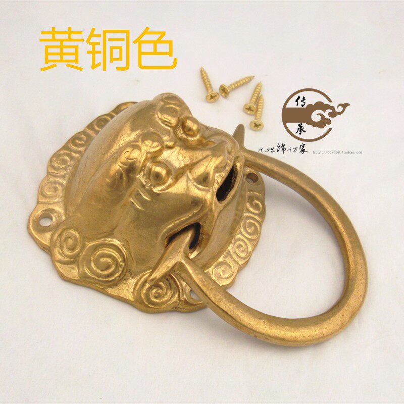 加厚中式头门 麒麟铺首衔环 门中式