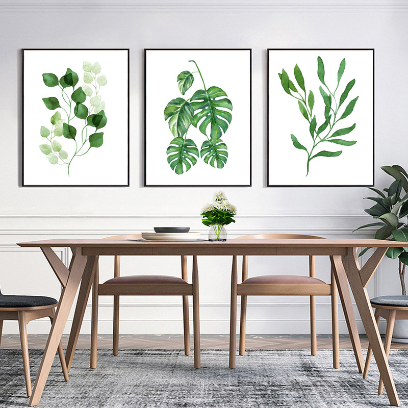 数字油画花卉风景绿植幅填色手工绘油彩画三联三拼