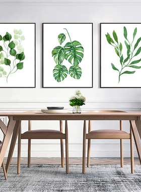 数字油画花卉风景绿植幅填色手工绘油彩画三联三拼